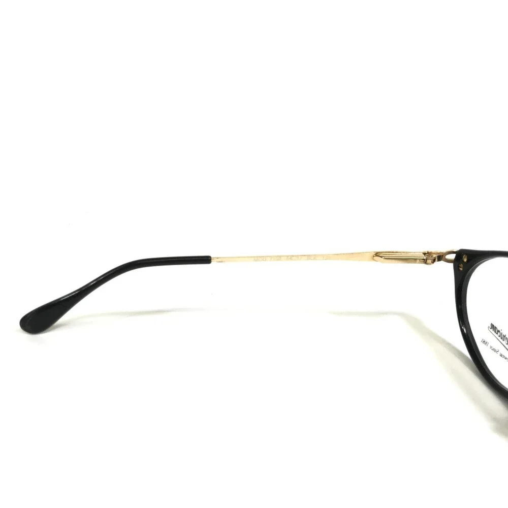 Anglo American Eyeglasses Frames MOD.7102 BLK Black Gold Oval 54-17-135